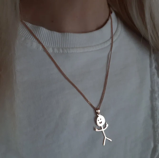 FUNNY F.CK YOU DOODLE NECKLACE