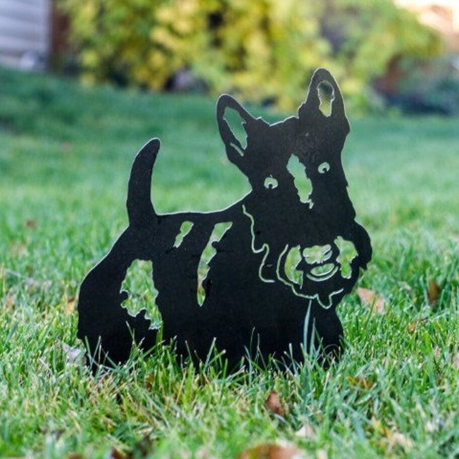 Scottish Terrier Metal Silhouette