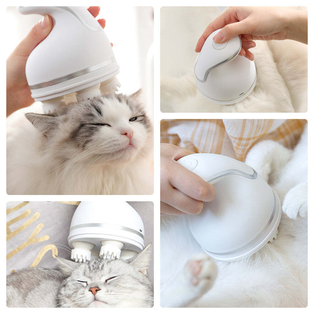 Multifunctional Electric Cat Head Massager - Automatic Pet Scalp Massager