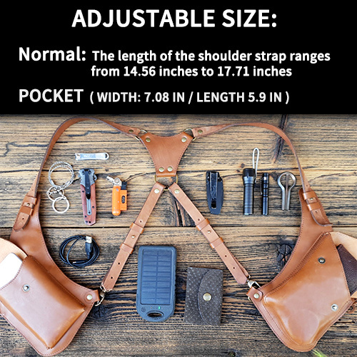 (Best Gift-50% OFF) Leisure Double Shoulder Wallet Holster Phone Bag