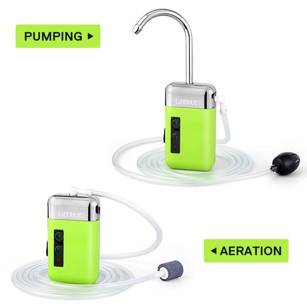 3In1 Induction Water Pump Handsfree Led Adding Oxygen