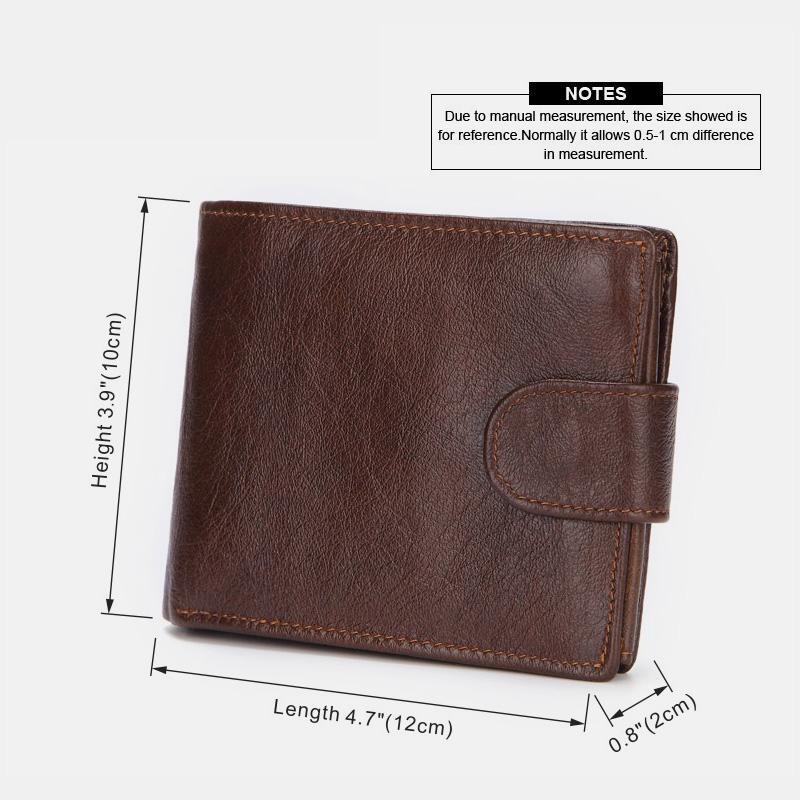 Genuine Leather Soft Multi-Bit Retro Wallet