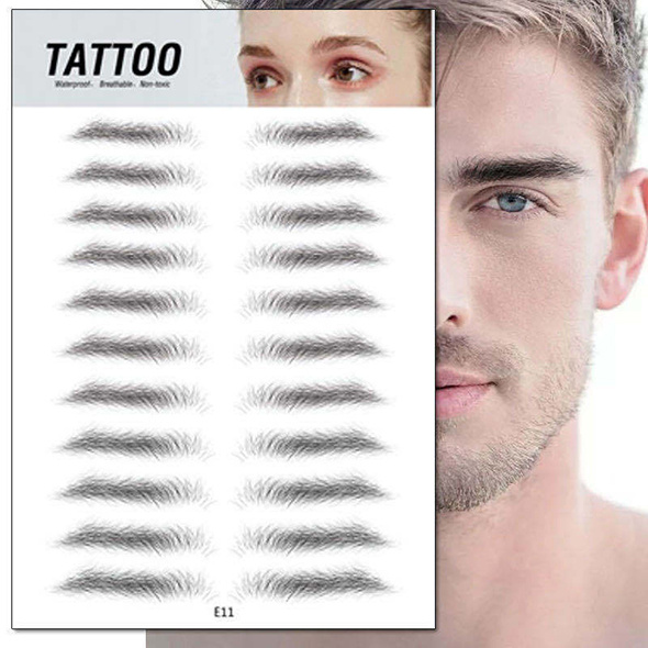 4D Hair-Like Waterproof Eyebrow Tattoos Stickers