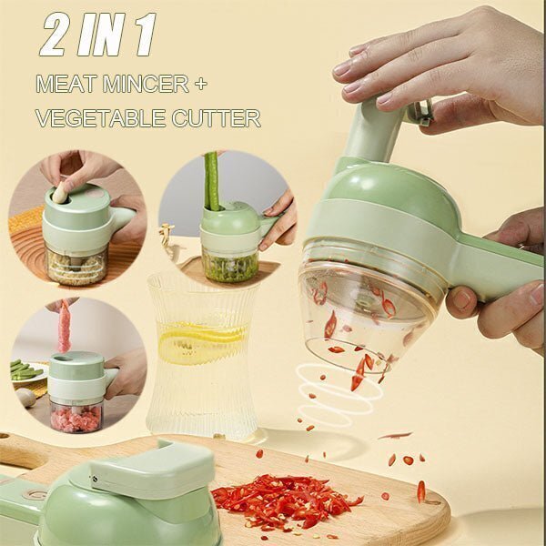 ✨BUY 2 FREE SHIPPING✨4 IN 1 HANDHELD ELECTRIC VEGETABLE CUTTER SET（50% OFF）