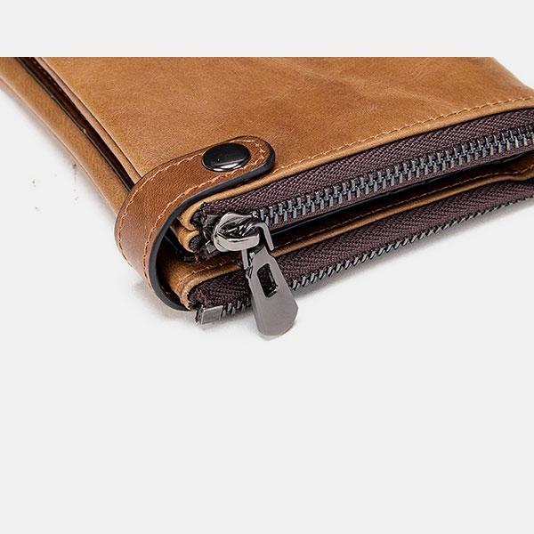 RFID Anti-Theft Multi-Card Leather Wallet