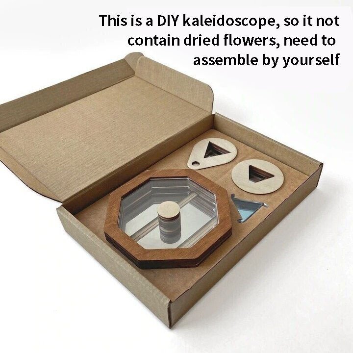 NEW YEARS SALE - Wooden Handmade Kaleidoscope Kit