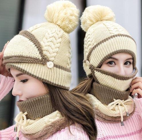 Hot Sale🎄 Knitted Winter Set (Mask, Hat, Scarf)