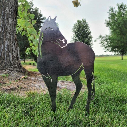 Horse Metal Silhouette