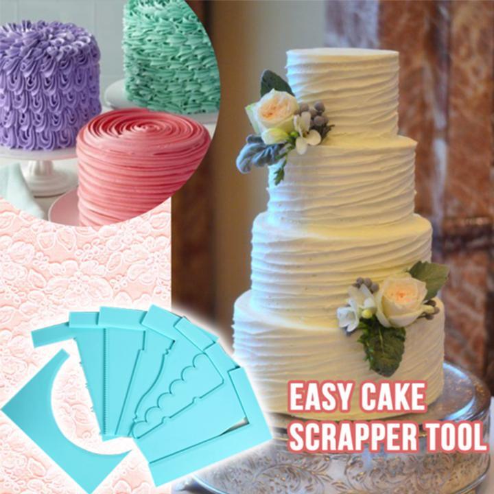 8 PCS Easy Cake Scraper Tool Set