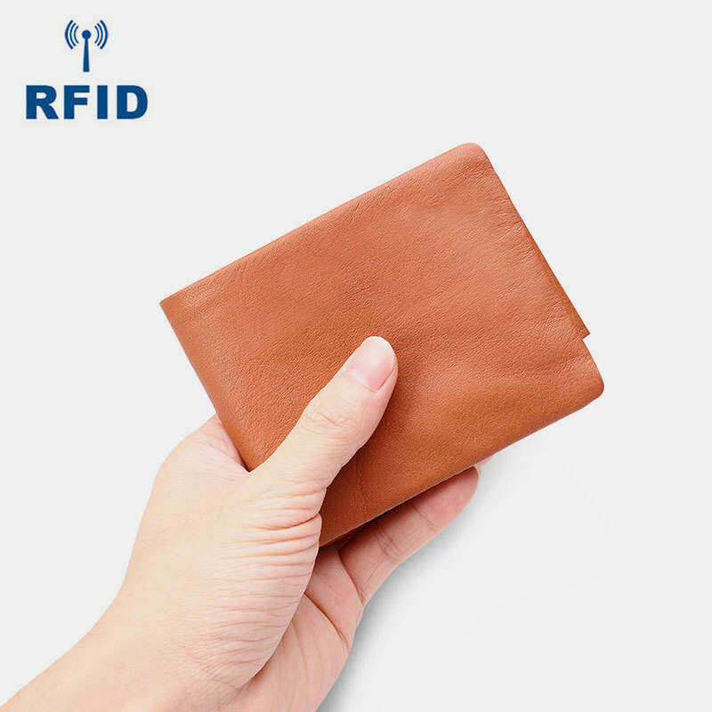 Vintage Trifold Multi-Slot RFID Wallet