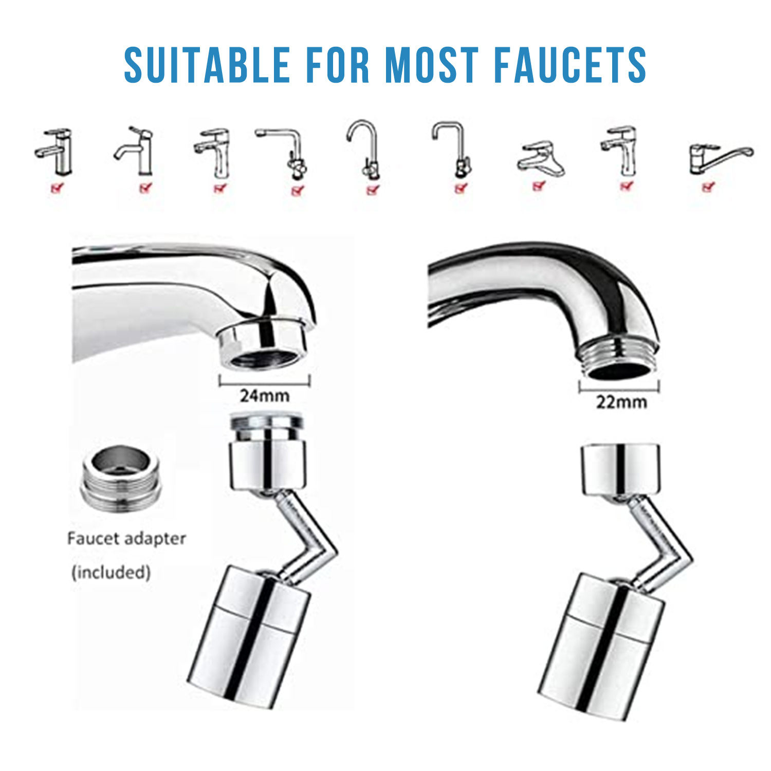 (🎁🔥Hot Sale - 50% OFF) Upgraded Universal Splash Filter Faucet
