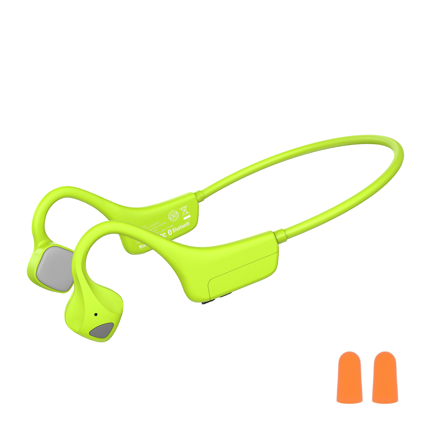 9 DIGITAL Bone Conduction Headphones Bluetooth 5.0,Waterproof Sports Wireless Headset with Built-in Mic,Sweatproof Running Open Ear Headphone for Sports,Cycling,Yoga,Hiking,Climbing & Driving(Green)