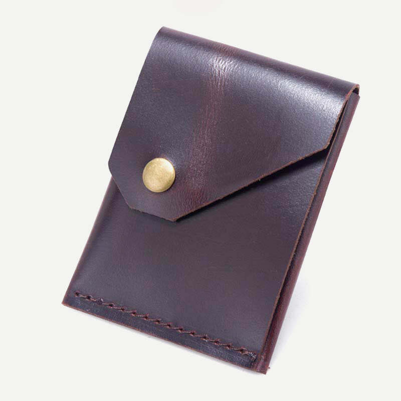 Retro Classic Genuine Leather Wallet Minimalist Lightweight Slim Card Holder