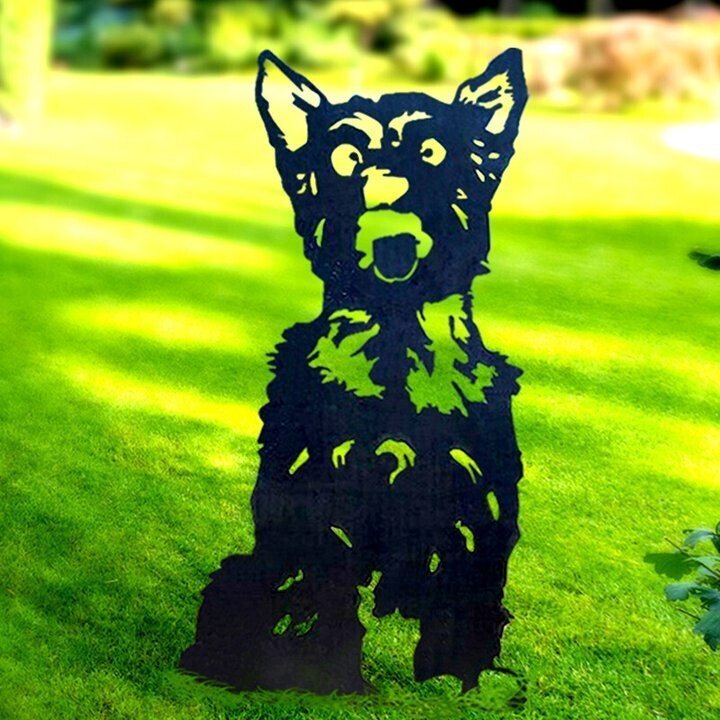 Yorkshire Terrier Metal Silhouette