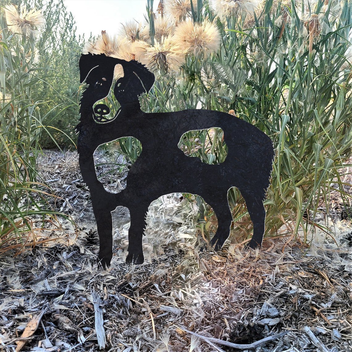 Australian Shepherd Metal Silhouette