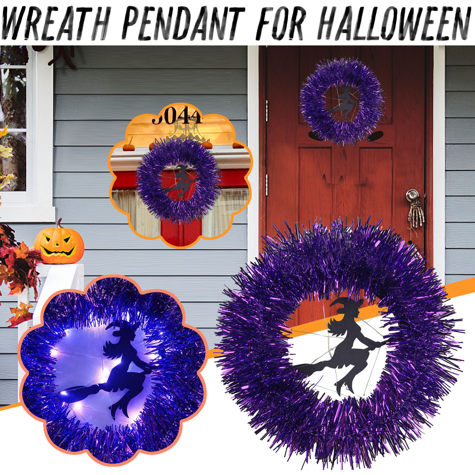 🎁Perfect Gift For Halloween🎁LED Halloween Wreath🎃