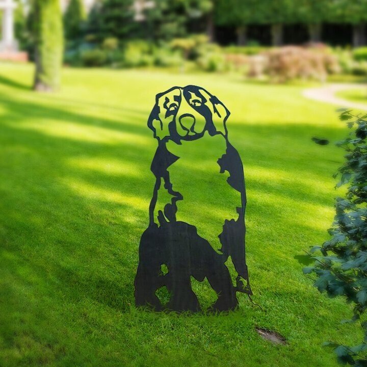 Bernese Mountain Dog Metal Silhouette
