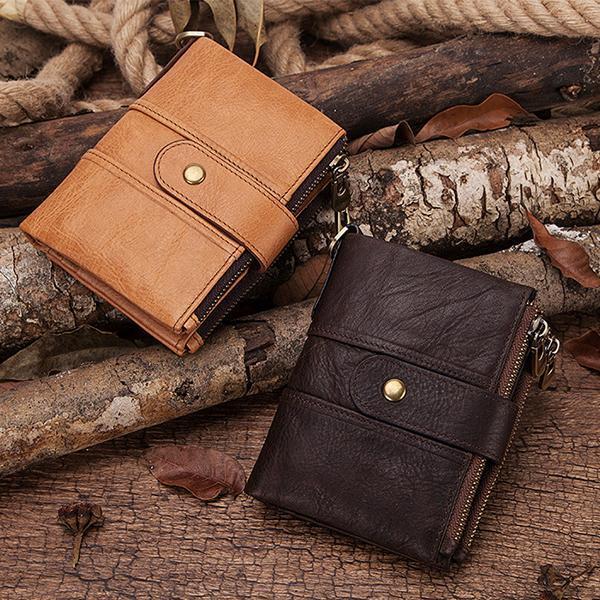 Genuine Leather Anti-theft Retro Wallet With Chain (Buy 2 Get 15% Off,CODE:B2)