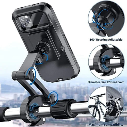 🔥Hot Sale - Waterproof Bicycle & Motorcycle Phone Holder