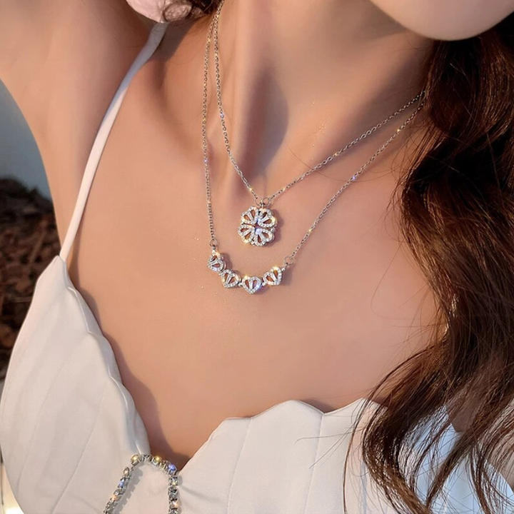🔥Valentine's Day Sale-50% OFF🍀Four Leaf Heart Shape Necklace
