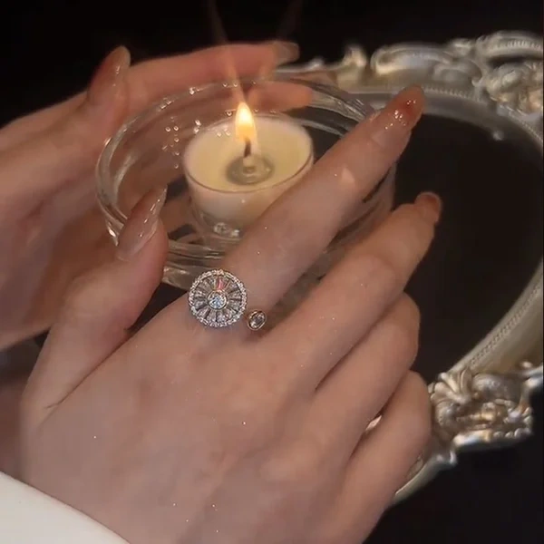 Crystal Anxiety Relief Spinning Ring🎁The Best New Year Gifts For Your Loved Ones💕