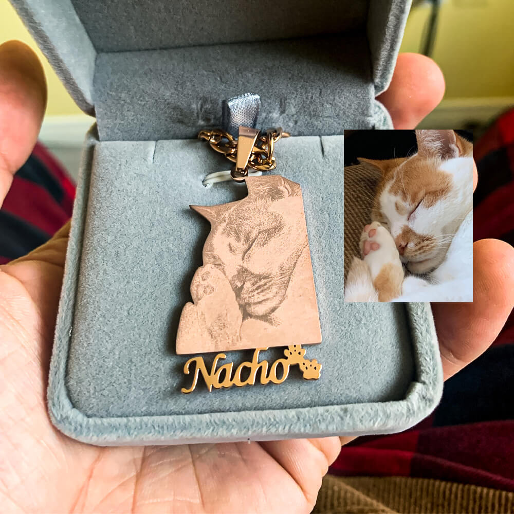 18K Custom Engraved Necklace