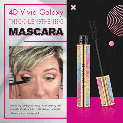 4D Vivid Galaxy Waterproof Silk Fiber Thick Lengthening Mascara