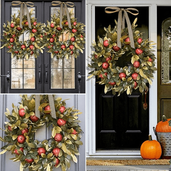 Happy Halloween Sale Fall wreath pomegranate wreath