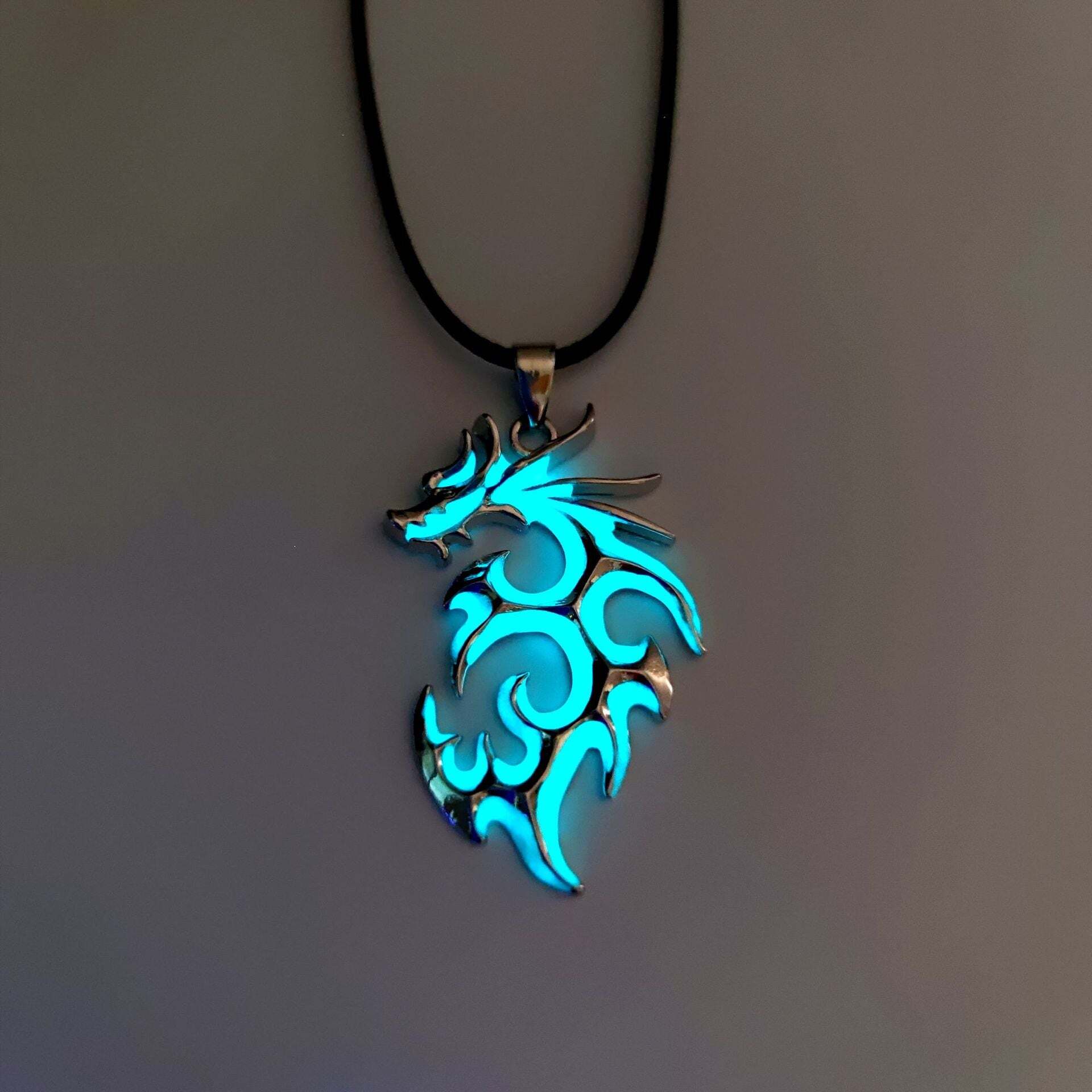 Luminous Flame Dragon Necklace