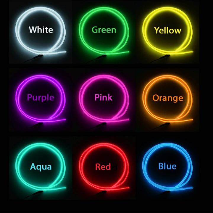 Halloween Portable Cuttable Neon Electroluminescent Glowing Wire for Festival,Party, Decoration