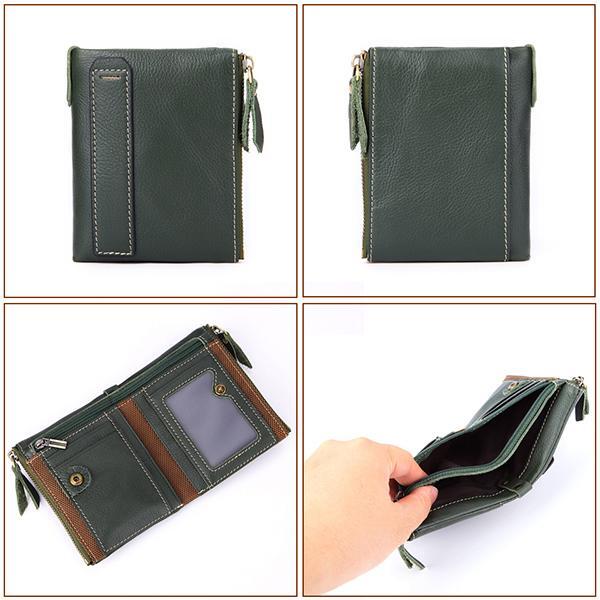 Genuine Leather RFID Anti-theft Wallet