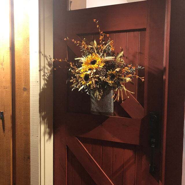 NEW Farmhouse Sunflower Door Wreath
