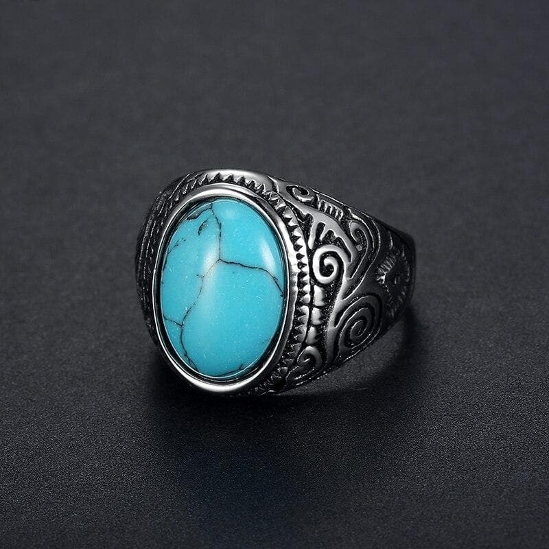 CARVED STONE -RING