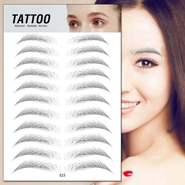 4D Hair-Like Waterproof Eyebrow Tattoos Stickers