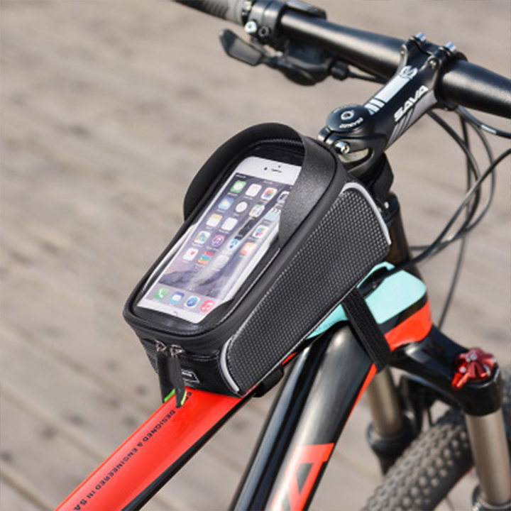 Waterproof Bike Phone Front Frame Bag-Perfect compatible with cellphones below 6.7 inches📱