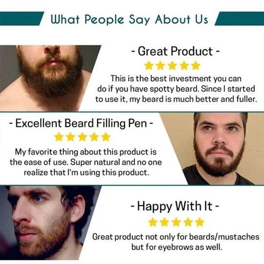 (💥Father's Day Sale💥- 50% OFF) Waterproof Beard Filling Pen Kit