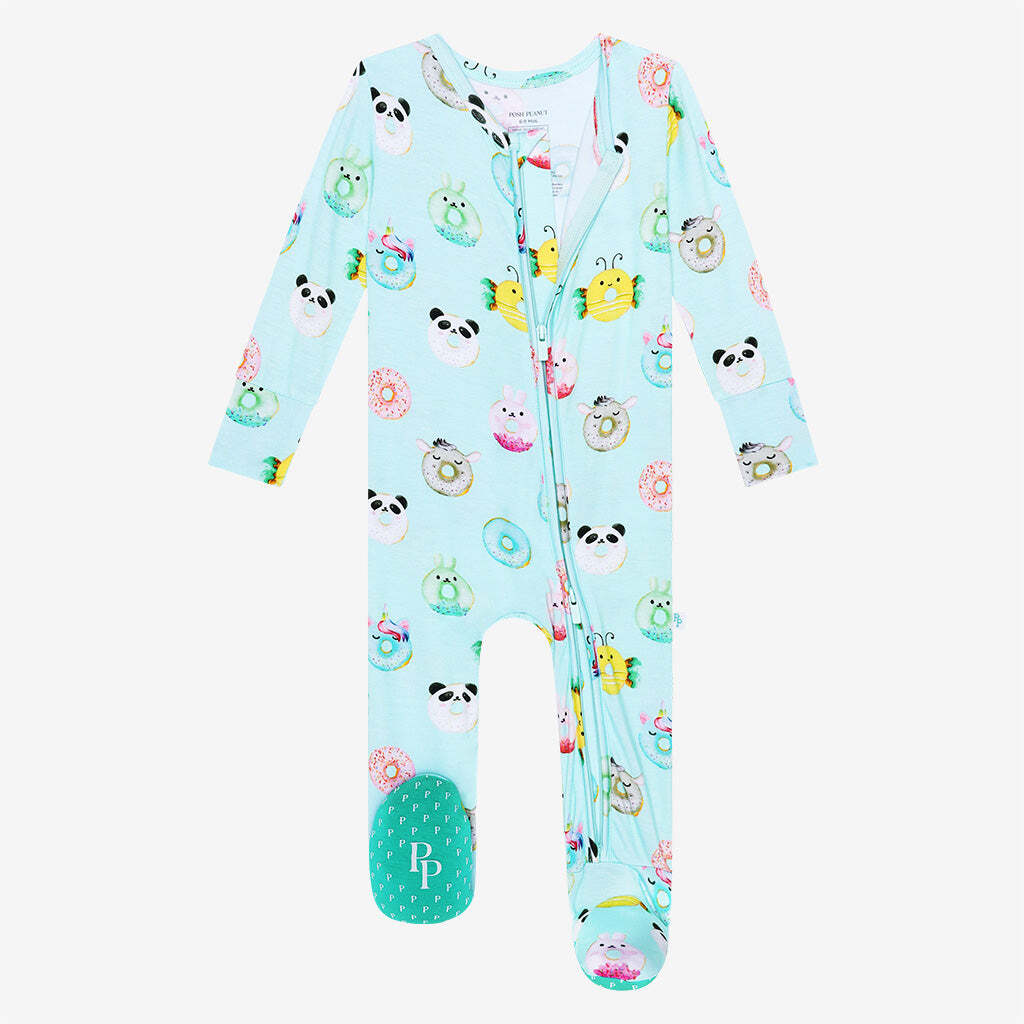 Donuts Footie Zippered One Piece