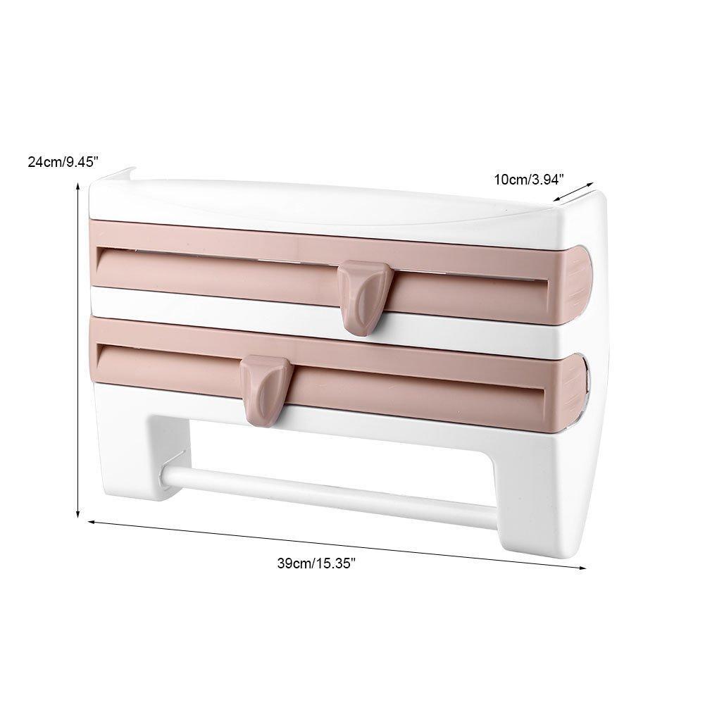 (Buy 2 Free Shipping & 50% OFF) Multifunction Film Storage Rack Cutter for Kitchen