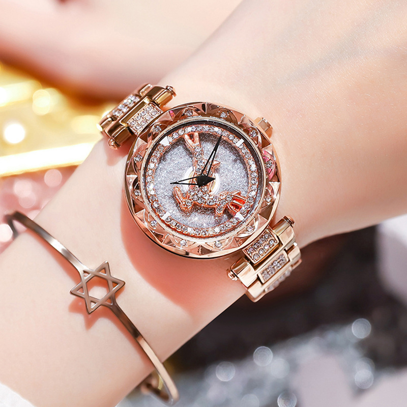 2022 New Fashion Diamond Rotate Watch