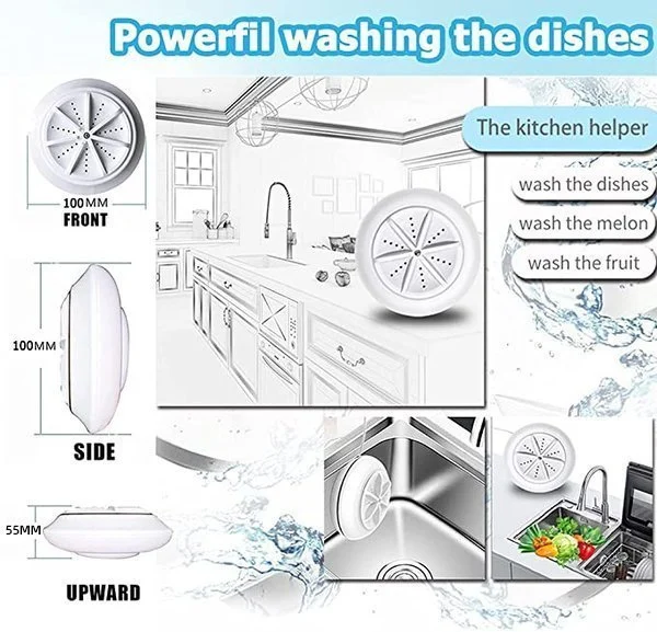 Mini dishwasher and washing machine