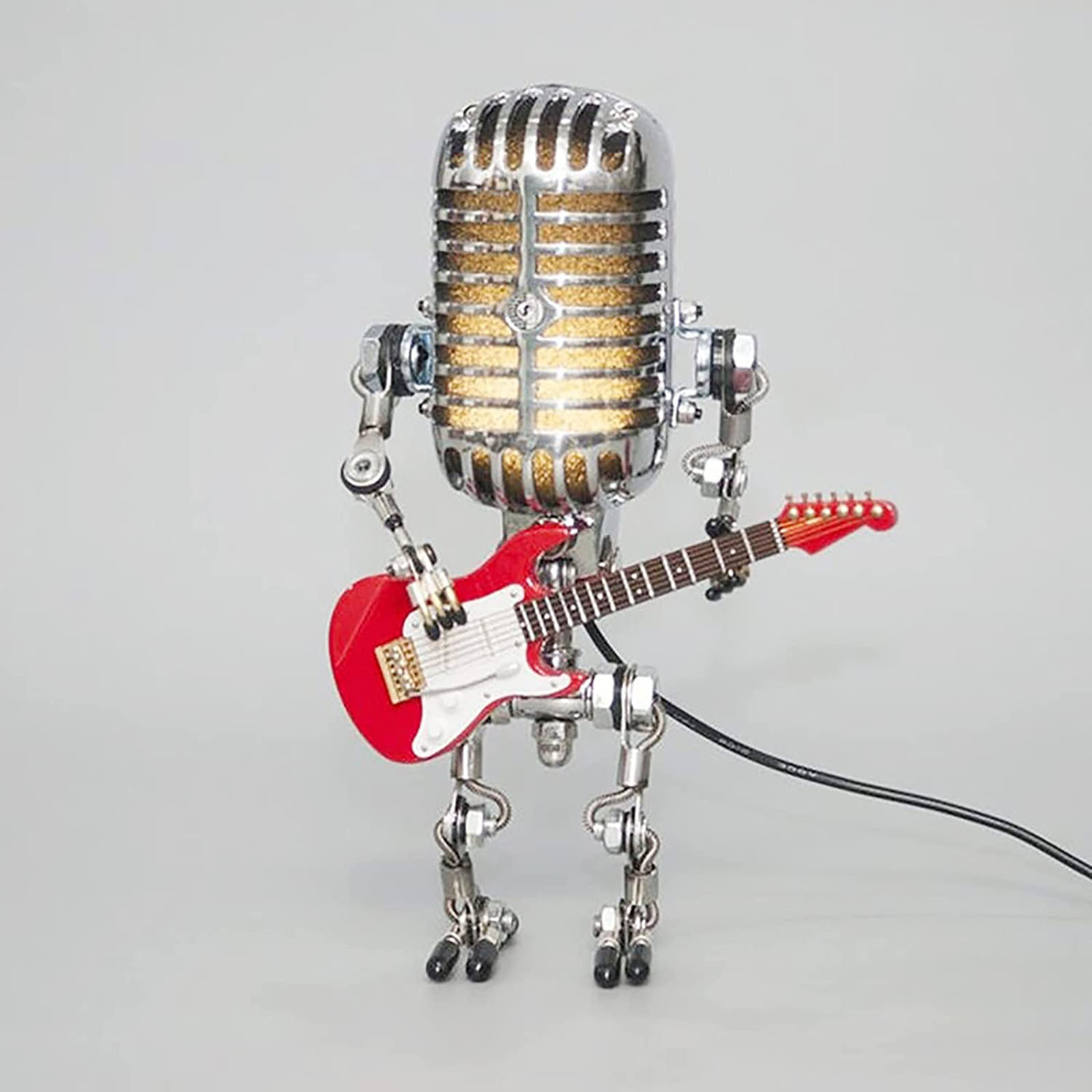 🔥Hot Sale🎁Vintage Microphone Robot Desk Lamp