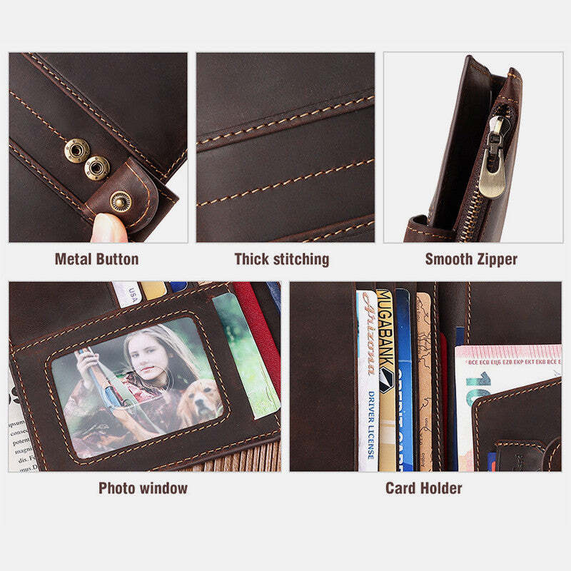 RFID Business Clutch Long Wallet