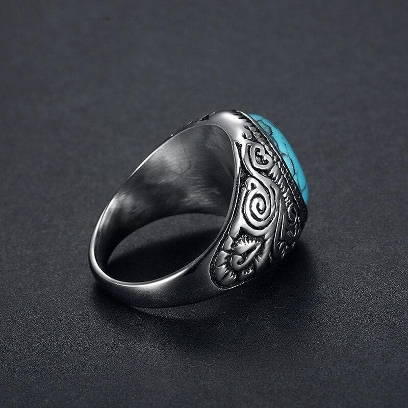 CARVED STONE -RING