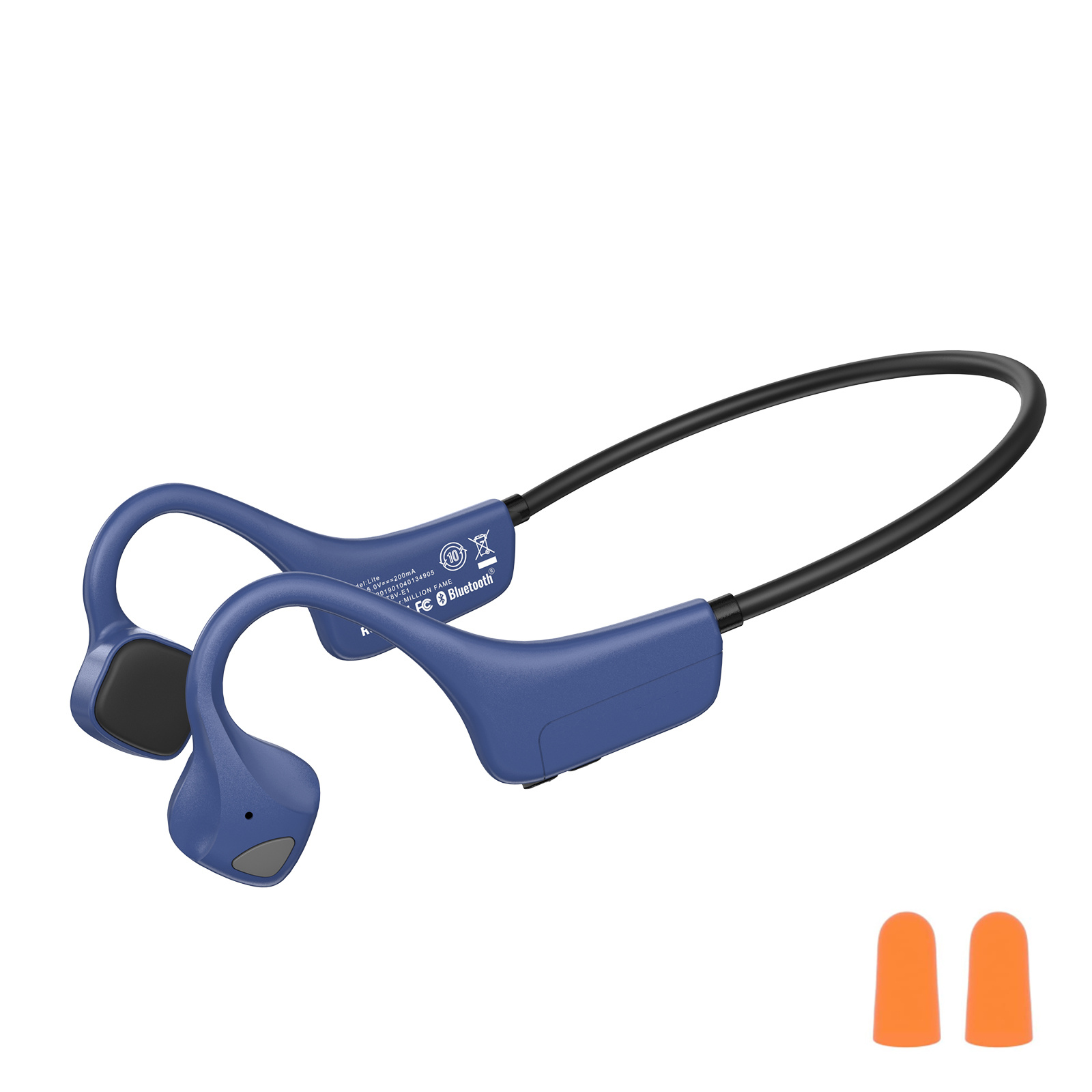 Bone Conduction Headphones Bluetooth, Wireless Open Ear Headphones Waterproof with Mic, Sweatproof Earphones, 9 DIGITAL Sport Headset for Running Cycling, Gym, Biking, Workouts, Hiking & Climbing
