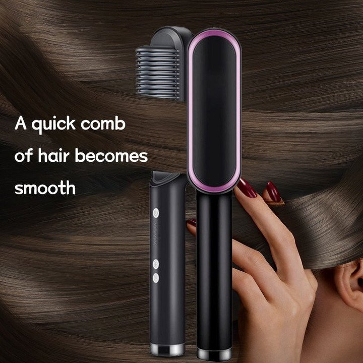 New negative ion straight curling dual-use straight hair comb