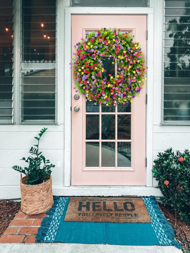 💐🎉Farmhouse Colorful Cottage Wreath