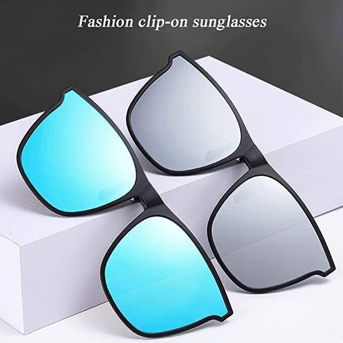 2022 NEW Polarized Clip-on Flip Up Metal Clip Sunglasses for Prescription Glasses