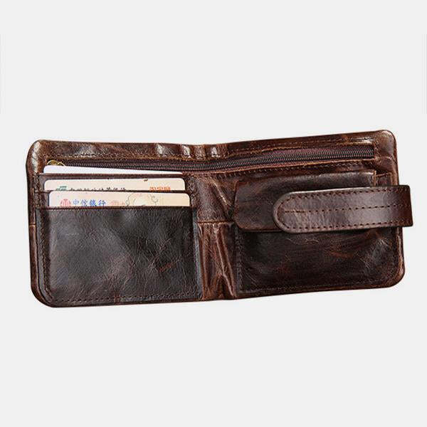 Vintage Genuine Leather Small Wallet