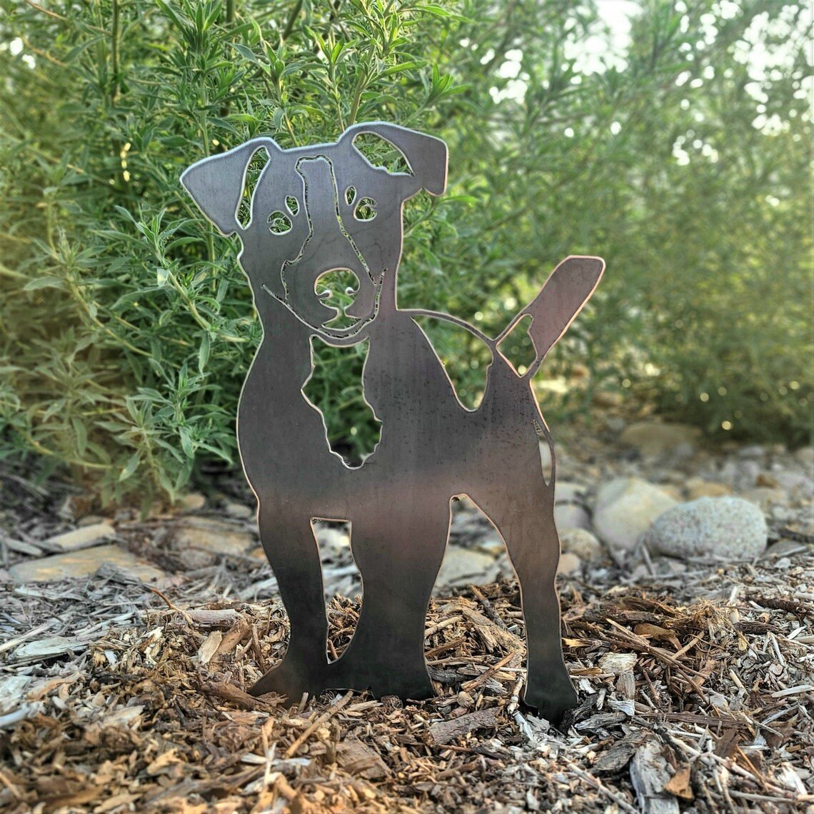 Jack Russell Terrier Metal Silhouette