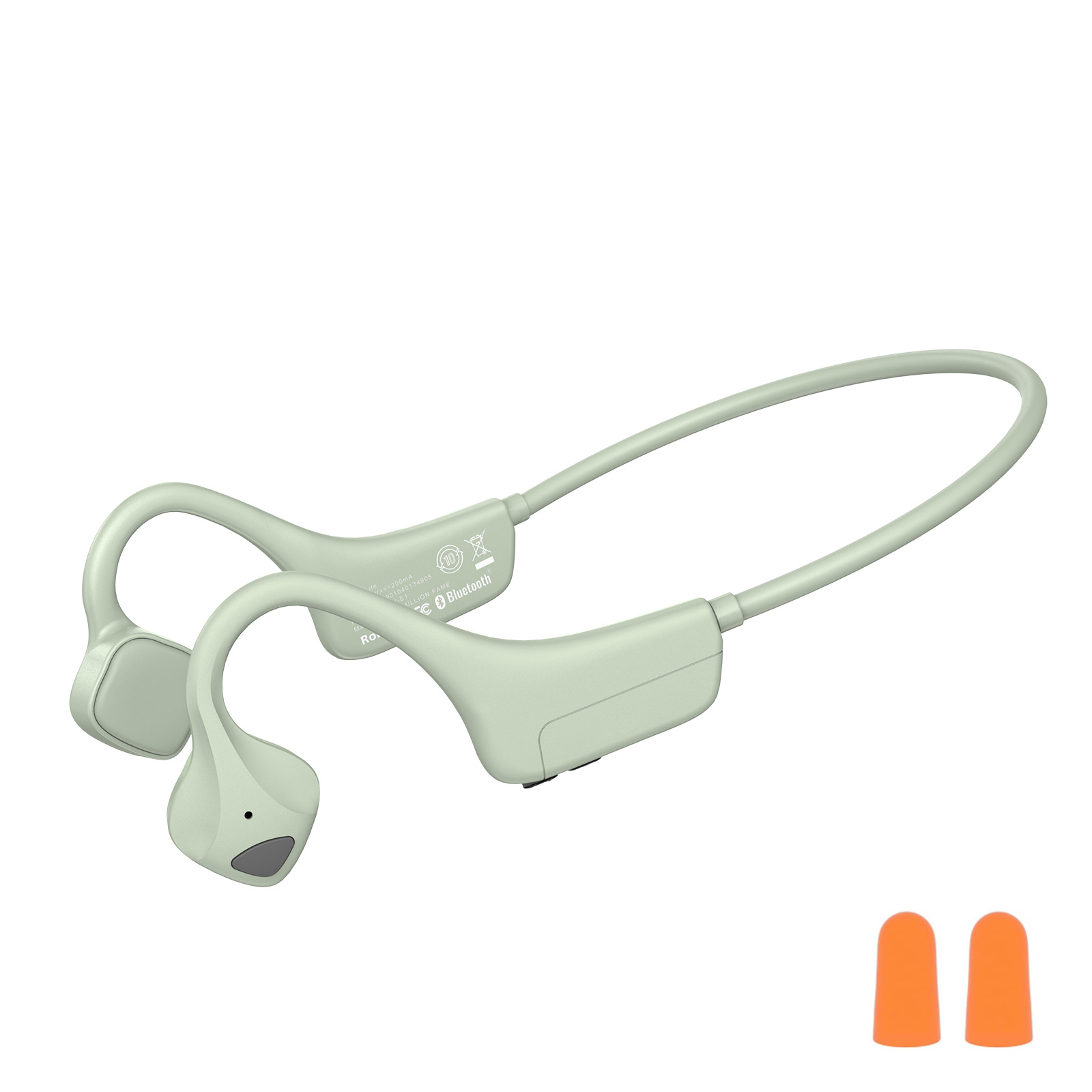 Bone Conduction Headphones Bluetooth 5.0,Wireless Open Ear Headphones with Built-in Mic,Waterproof Earphones,Sweatproof Sports Headset for Running,Cycling,Hiking,Gym,Climbing & Driving(Grey)